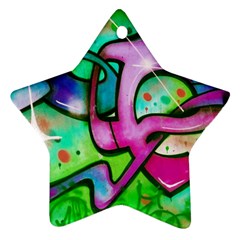 Graffity Star Ornament (two Sides) by Siebenhuehner