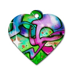 Graffity Dog Tag Heart (two Sided) by Siebenhuehner