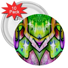 Graffity 3  Button (10 Pack) by Siebenhuehner