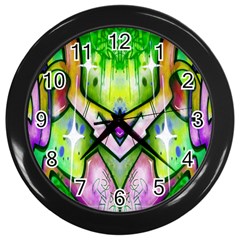 Graffity Wall Clock (black) by Siebenhuehner