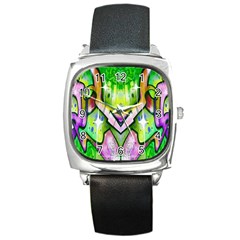 Graffity Square Leather Watch by Siebenhuehner