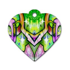 Graffity Dog Tag Heart (two Sided) by Siebenhuehner