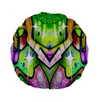 Graffity 15  Premium Round Cushion  Front