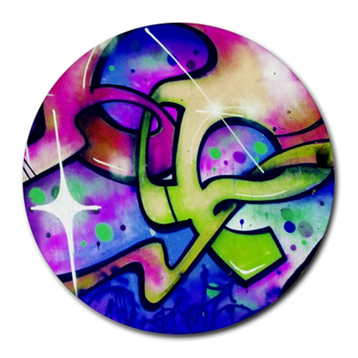 Graffity 8  Mouse Pad (Round)