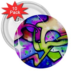 Graffity 3  Button (10 pack)