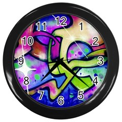 Graffity Wall Clock (Black)