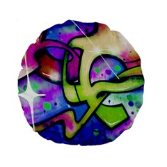 Graffity 15  Premium Round Cushion 