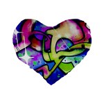 Graffity 16  Premium Heart Shape Cushion  Back