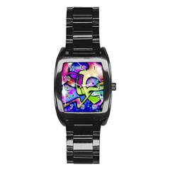 Graffity Stainless Steel Barrel Watch