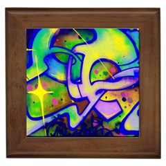 Graffity Framed Ceramic Tile by Siebenhuehner