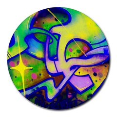 Graffity 8  Mouse Pad (round) by Siebenhuehner