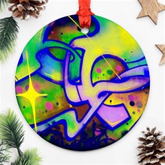 Graffity Round Ornament by Siebenhuehner