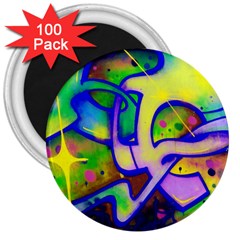 Graffity 3  Button Magnet (100 Pack) by Siebenhuehner