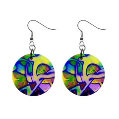 Graffity Mini Button Earrings by Siebenhuehner