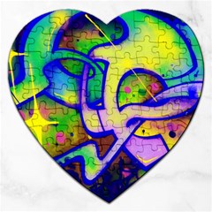 Graffity Jigsaw Puzzle (heart) by Siebenhuehner