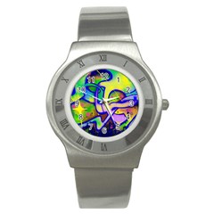 Graffity Stainless Steel Watch (slim) by Siebenhuehner