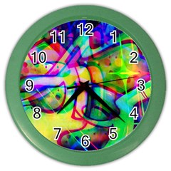 Graffity Wall Clock (color) by Siebenhuehner