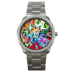 Graffity Sport Metal Watch by Siebenhuehner