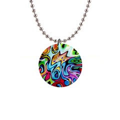 Graffity Button Necklace by Siebenhuehner