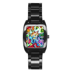 Graffity Stainless Steel Barrel Watch by Siebenhuehner