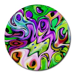 Graffity 8  Mouse Pad (round) by Siebenhuehner