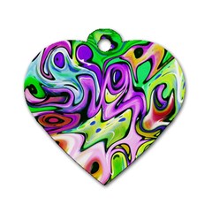 Graffity Dog Tag Heart (one Sided)  by Siebenhuehner