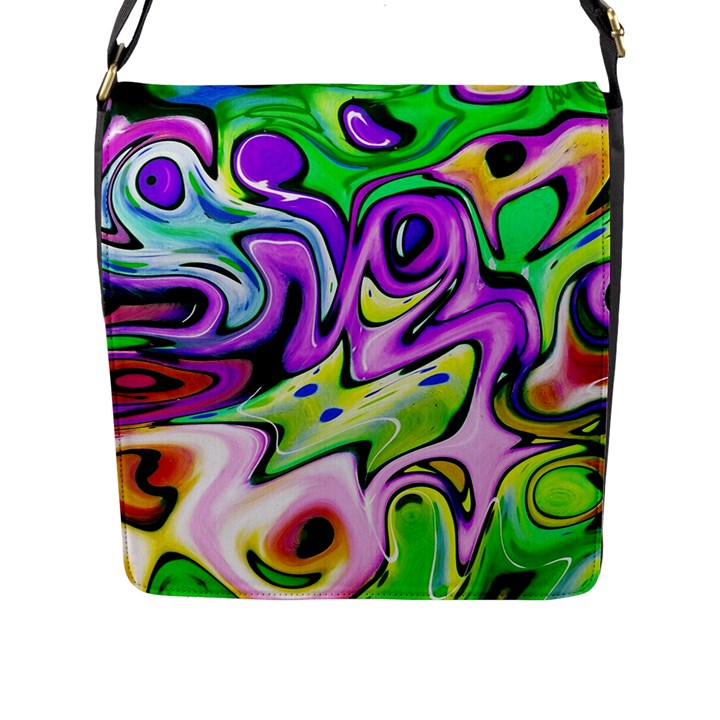 Graffity Flap Closure Messenger Bag (Large)