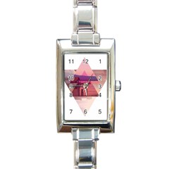 Triangles Rectangular Italian Charm Watch