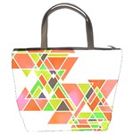 triangle pillow Bucket Handbag Back