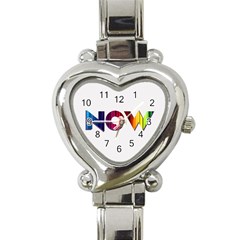 time is... Heart Italian Charm Watch 