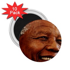 Mandela 2 25  Button Magnet (10 Pack) by MORE4MANDELA