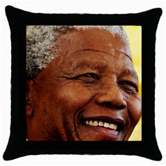 Mandela Black Throw Pillow Case