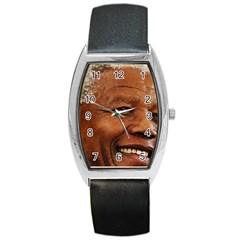 Mandela Tonneau Leather Watch by MORE4MANDELA