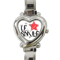 Le  Smile Heart Italian Charm Watch 