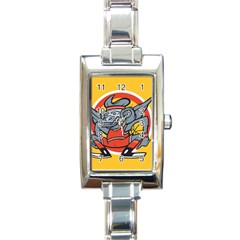 Flying Monkey Rectangular Italian Charm Watch