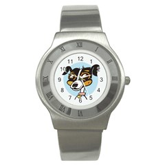 Danny Dog Stainless Steel Watch (slim)