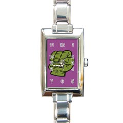 Hulk Smash Rectangular Italian Charm Watch