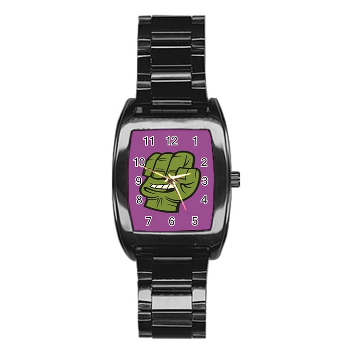 Hulk Smash Stainless Steel Barrel Watch