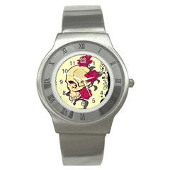 Skeleton Stainless Steel Watch (slim)