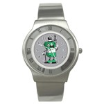 Don t waste your time... Stainless Steel Watch (Slim) Front