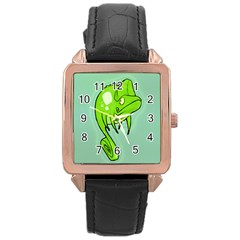 Lucky Lizard Rose Gold Leather Watch  by Contest1780262