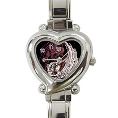 Yinyang Heart Italian Charm Watch 