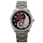 YinYang Sport Metal Watch Front