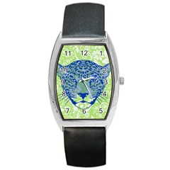 Cheetah Alarm Tonneau Leather Watch