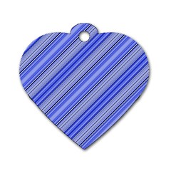 Lines Dog Tag Heart (two Sided) by Siebenhuehner