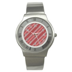 Lines Stainless Steel Watch (slim) by Siebenhuehner