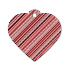 Lines Dog Tag Heart (one Sided)  by Siebenhuehner