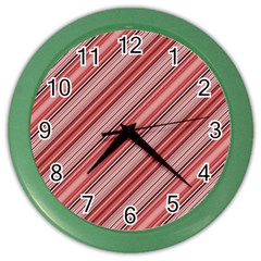 Lines Wall Clock (color) by Siebenhuehner