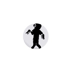 Zombie Boogie 1  Mini Button Magnet by willagher