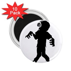 Zombie Boogie 2 25  Button Magnet (10 Pack) by willagher